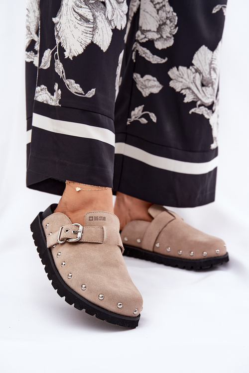 Замшеві Сандалі Жіночі На Платформі Big Star RR274A376 Бежеві