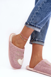 Жіночі класичні сліпони на флісовій підкладці рожеві Mabira 