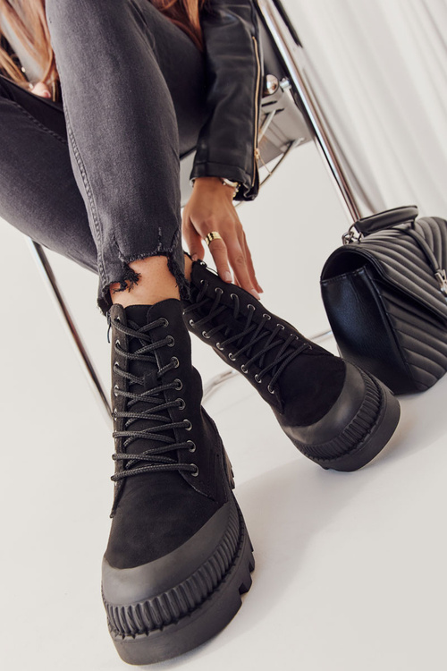 Замшеві черевики челсі чорні Here I Am