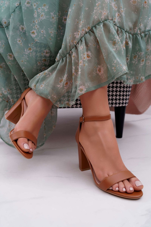 Жіночі босоніжки на шпильці Classic Camel Fiji