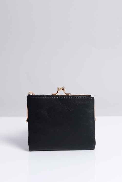 Маленький жіночий чорний гаманець