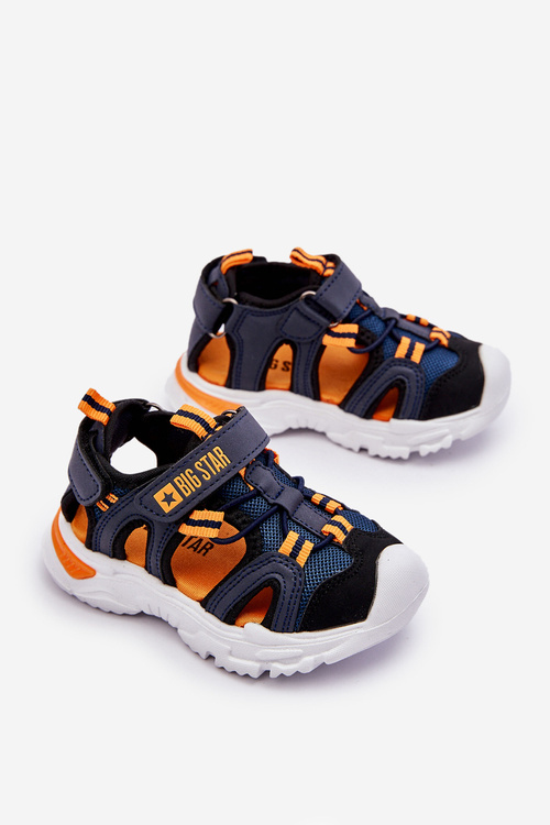 Дитячі світлі босоніжки Big Star LL374212 Navy Blue