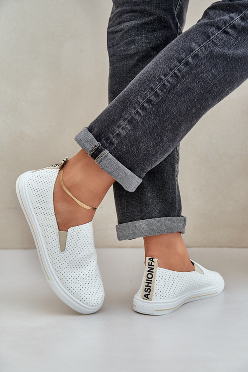 Сліппер екологічна шкіра жіночі кросівки з написом світло-бежеві Zalinne