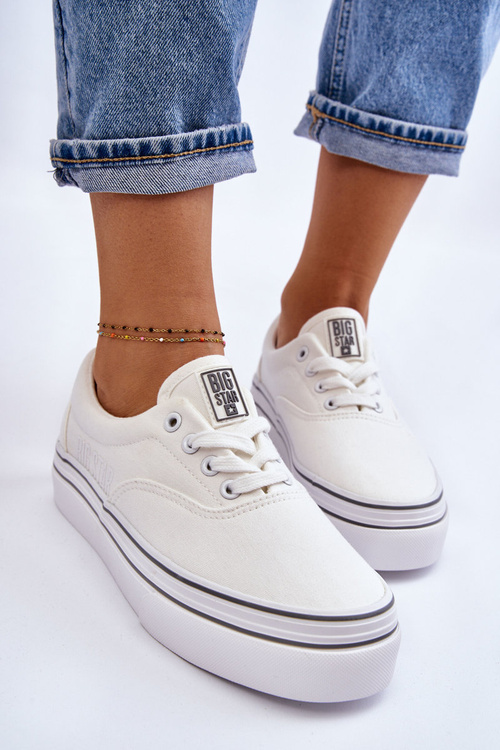 Жіночі кросівки на платформі Big Star LL274228 Білі