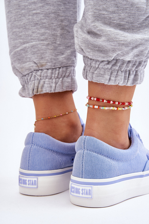 Тканинні кросівки на платформі Big Star LL274145 сині