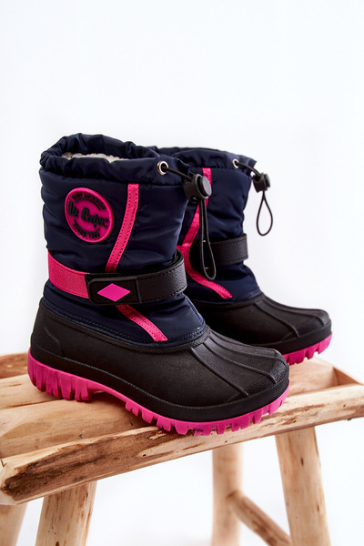 Дитячі теплі снігові черевики Lee Cooper LCJ-21-44-0522 Фуксія