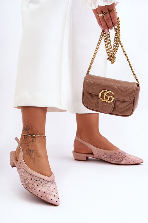 Жіночі балетки в горошок Pink Adore