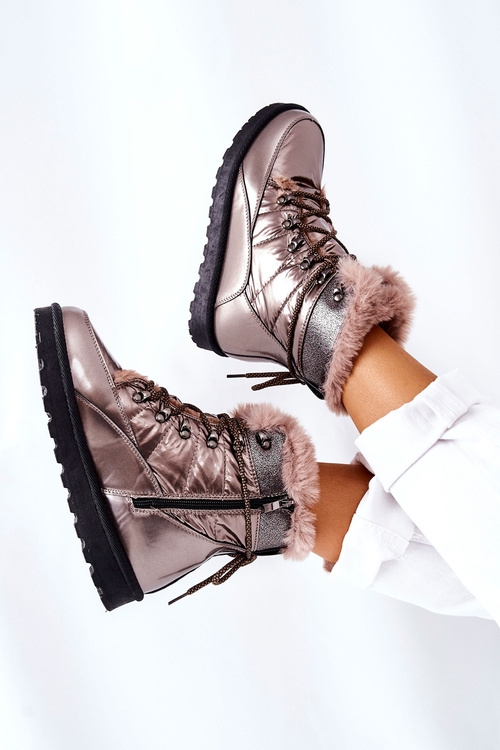 Високі снігові черевики на флісовій підкладці Gold Sneezy