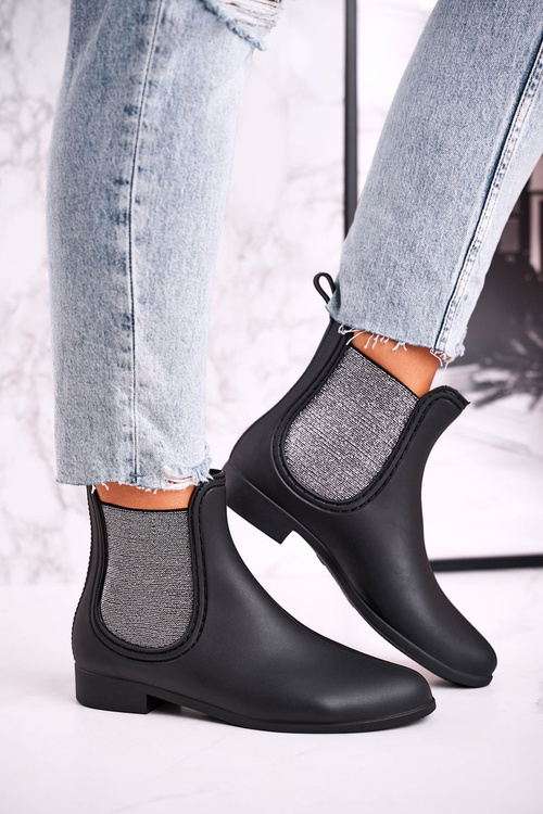 Жіночі матові калоші Jodhpur Black Silver Answear