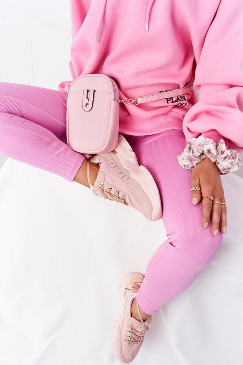 Жіночі кросівки на масивній підошві Рожеві Хороший Настрій