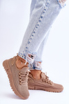 Жіночі сліпони Спортивні кросівки Темно-бежевий Rosett