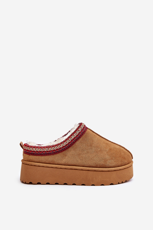 Жіночі зимові черевики на платформі, утеплені хутром Camel Remenia