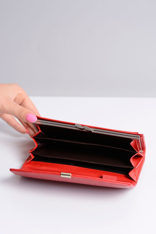Великий жіночий червоний гаманець