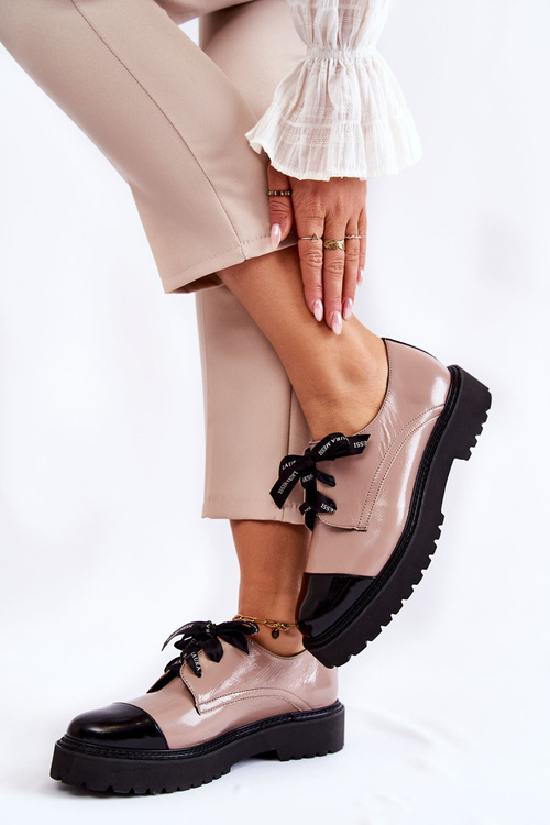 Лаковані туфлі Laura Messi 2441 Beige