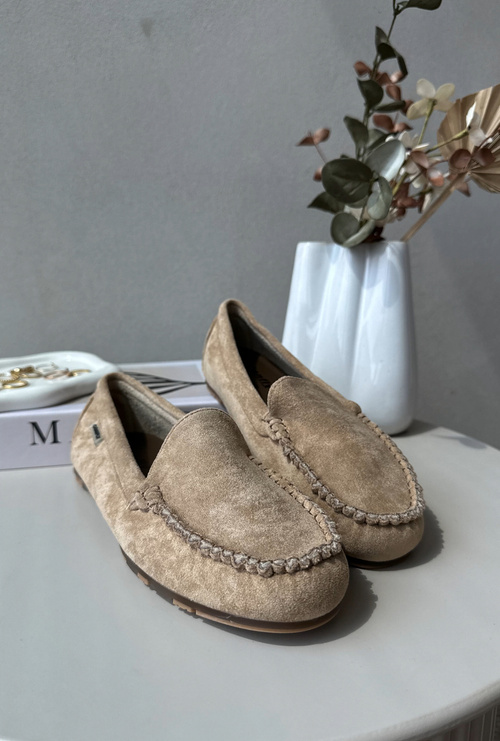 Жіночі коричневі мокасини зі штучної замші Amrutia