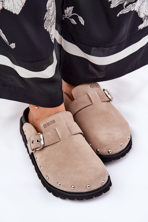 Замшеві Сандалі Жіночі На Платформі Big Star RR274A376 Бежеві