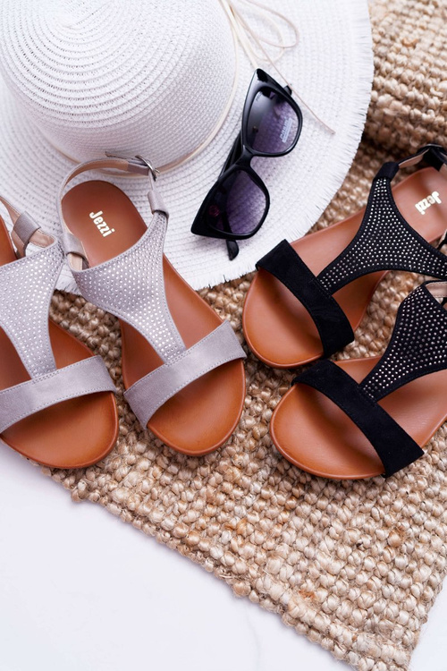 Жіночі сандалі на плоскій підошві Чорні Sorsano