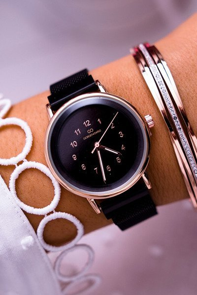 Жіночий годинник Giorgio & Dario Black Gerica