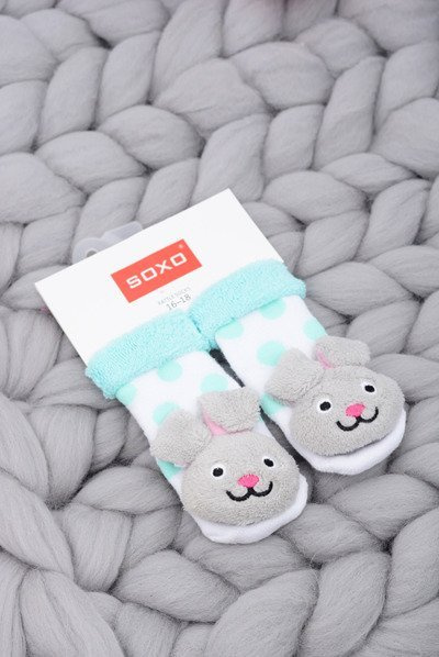 Дитячі шкарпетки з брязкальцем Bunny Soxo