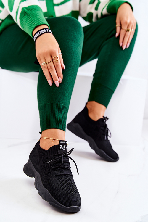 Спортивне взуття Кросівки Тканина чорна Nolene