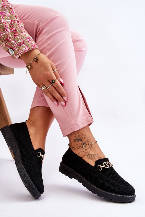 Жіночі сліпони з прикрасами Чорні Alena