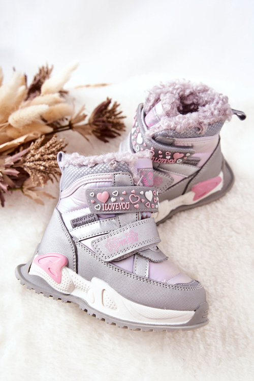 Дитячі м'які чоботи Silver Pink Chilly