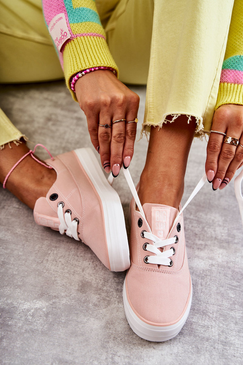 Жіночі тканинні кросівки Big Star KK274020 Nude