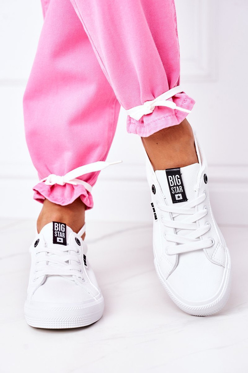Жіночі шкіряні тенісні туфлі BIG STAR EE274316 Білі