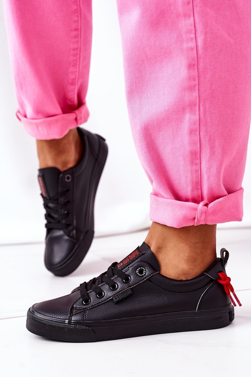 Жіночі шкіряні кросівки BIG STAR GG274161 Чорні