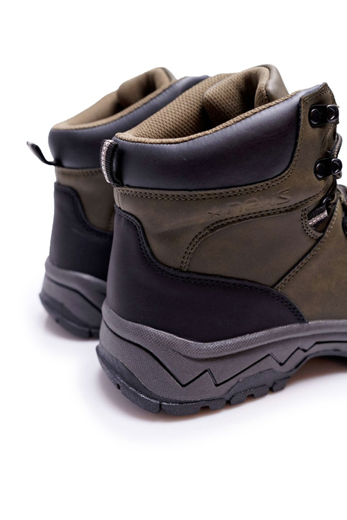 Чоловічі утеплені трекінгові черевики кольору хакі Derex