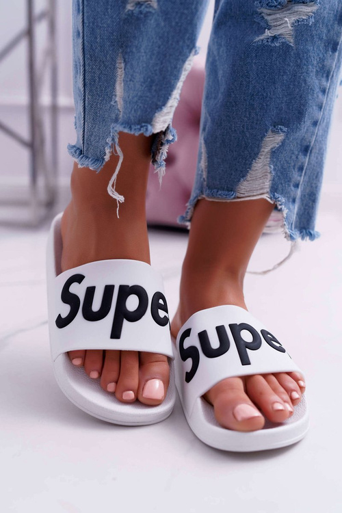 Жіночі білі шльопанці Super Losaria