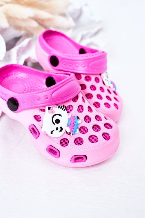 Дитячі поролонові тапочки Crocs Pink Jupiter