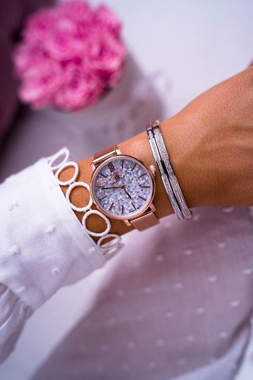 Жіночий годинник Michael John Pink Gold Eneli