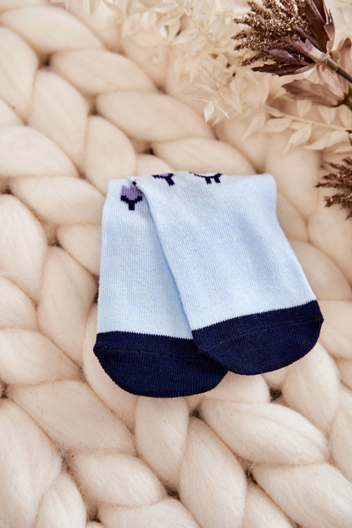 Шкарпетки дитячі класичні бавовняні блакитні