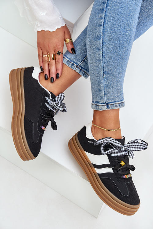 Кросівки Жіночі З Припінками Чорні Jariana