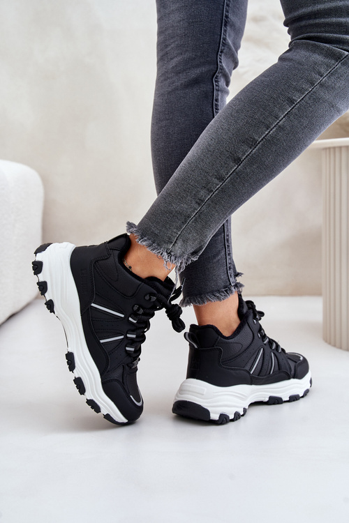 Теплі жіночі кросівки Big Star OO274A160 Чорні