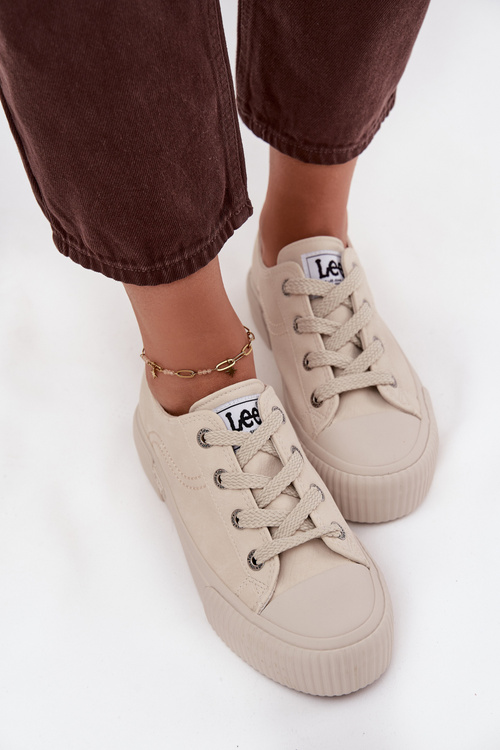Жіночі кросівки на платформі LEE ISLA C WOMEN LOW 50253001.35E Бежеві