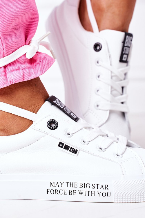 Жіночі шкіряні тенісні туфлі BIG STAR EE274316 Білі