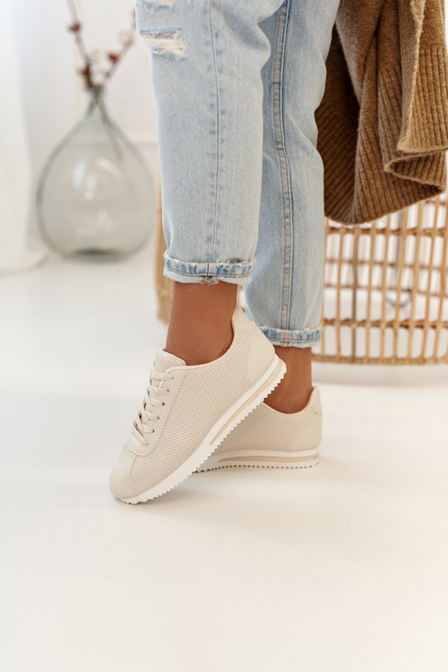 Жіноче спортивне взуття Кросівки Бежеві Nova