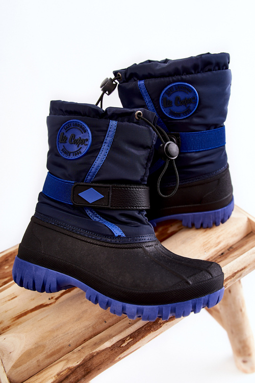 Дитячі утеплені зимові черевики Lee Cooper LCJ-21-44-0522 темно-синій