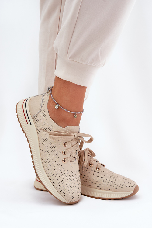 Шкіряні Легкі Жіночі Черевики Artiker 54C1759 Бежеві