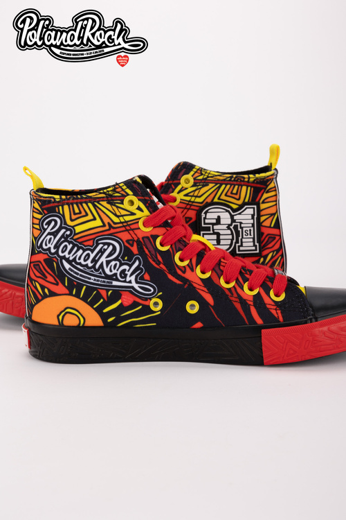 Кросівки Pol'and'Rock Festival X Big Star SS174501 Чорно-Червоні