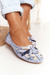 Класичні шкіряні жіночі балетки Maciejka Blue 01358-45
