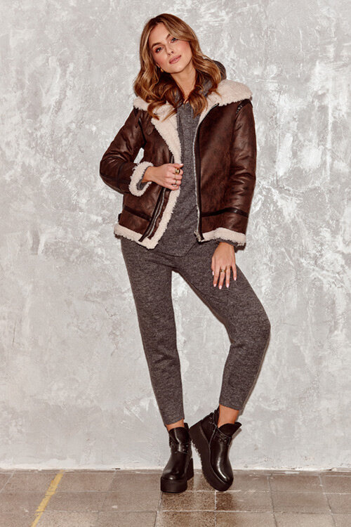 Жіночі шкіряні черевики на платформі з ремінцями Zazoo 1752 Чорні