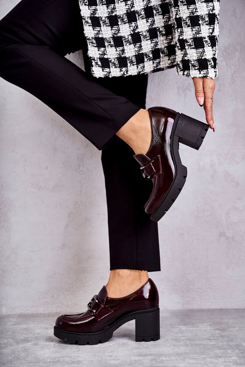 Елегантні туфлі на стовпчику З Срібним Орнаментом Red Harmell