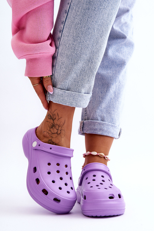 Жіночі поролонові тапочки Crocs Violet Coline