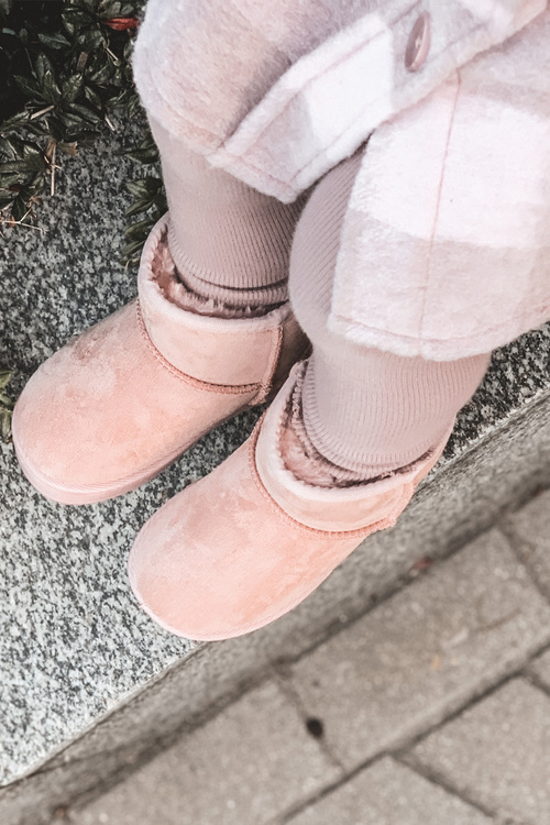 Дитячі зимові черевики для розминки, рожеві Gooby