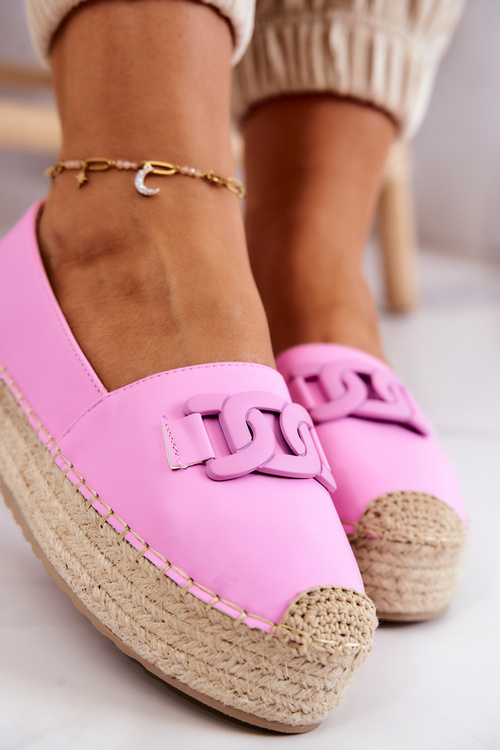 Класичні еспадрільї на платформі Pink Julianne