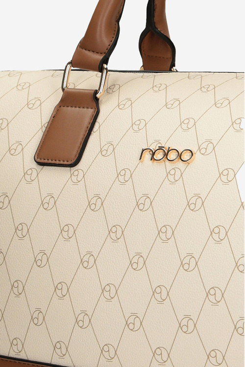 Велика дорожня сумка NOBO P1250-CM00 Бежево-коричнева