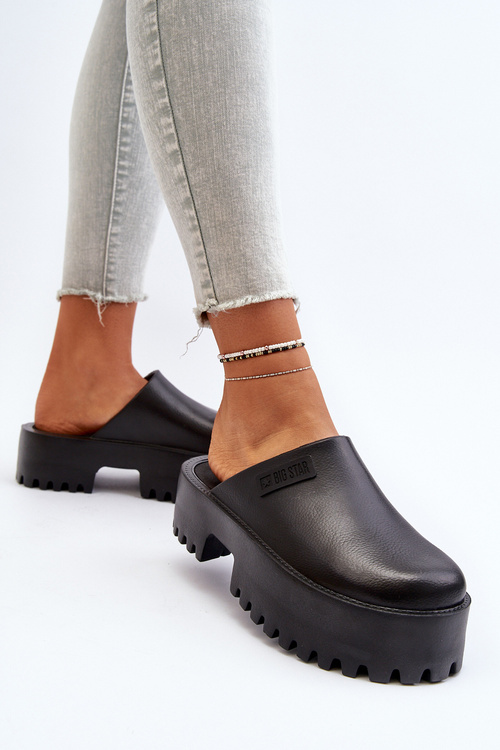 Жіночі шорти на масивній підошві Big Star NN274014 Чорні